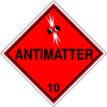 Anti Matter Hazard Sign