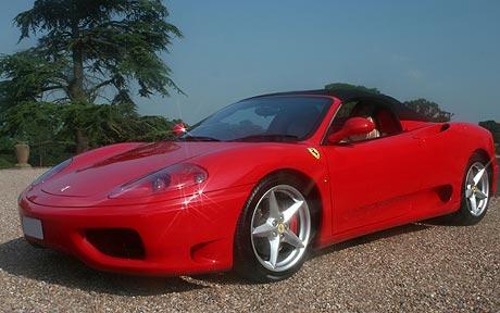 Having loaned his Ferrari Spider 360 to a charity event it was quickly